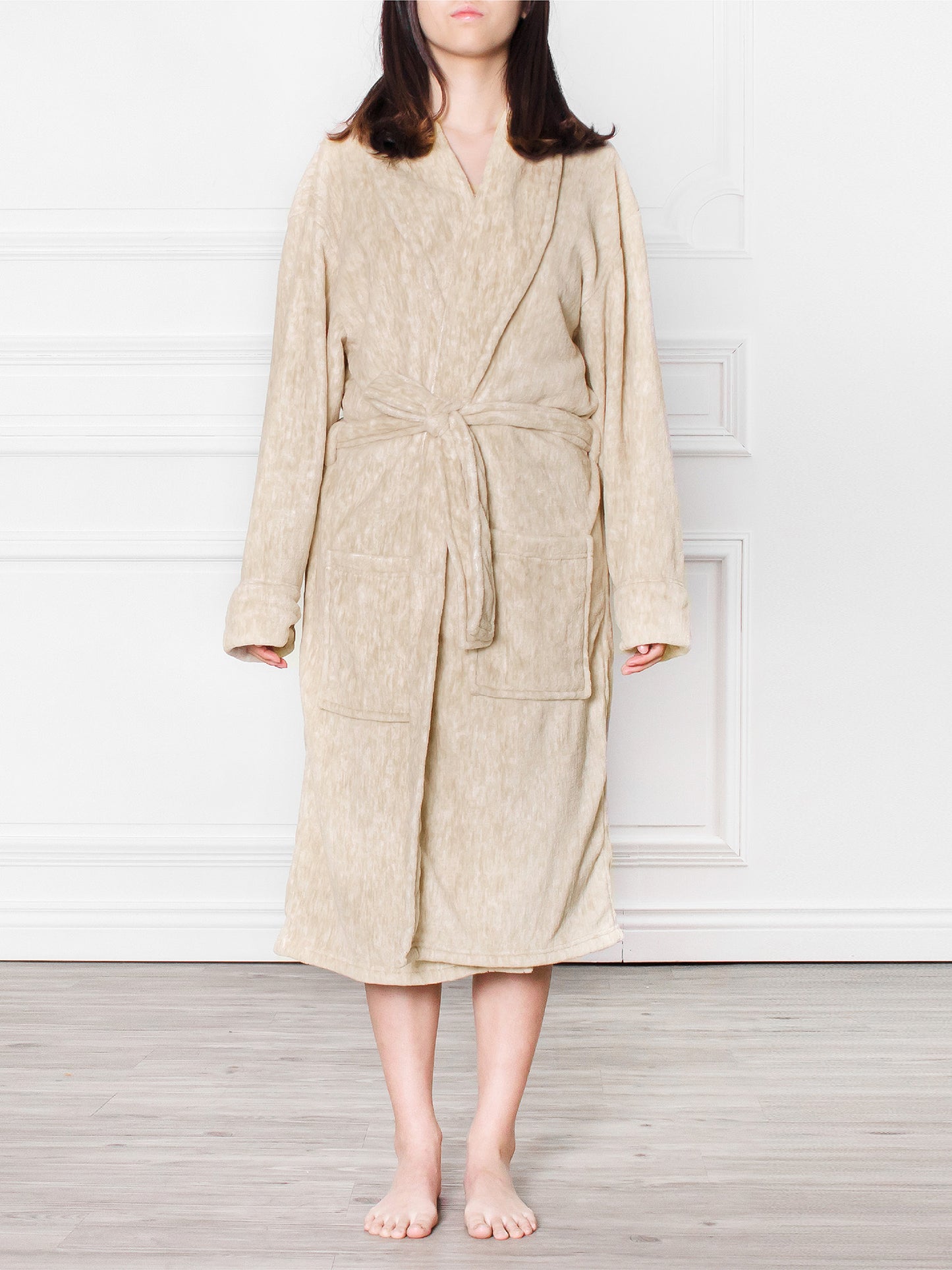Women's Melange Fleece Robe