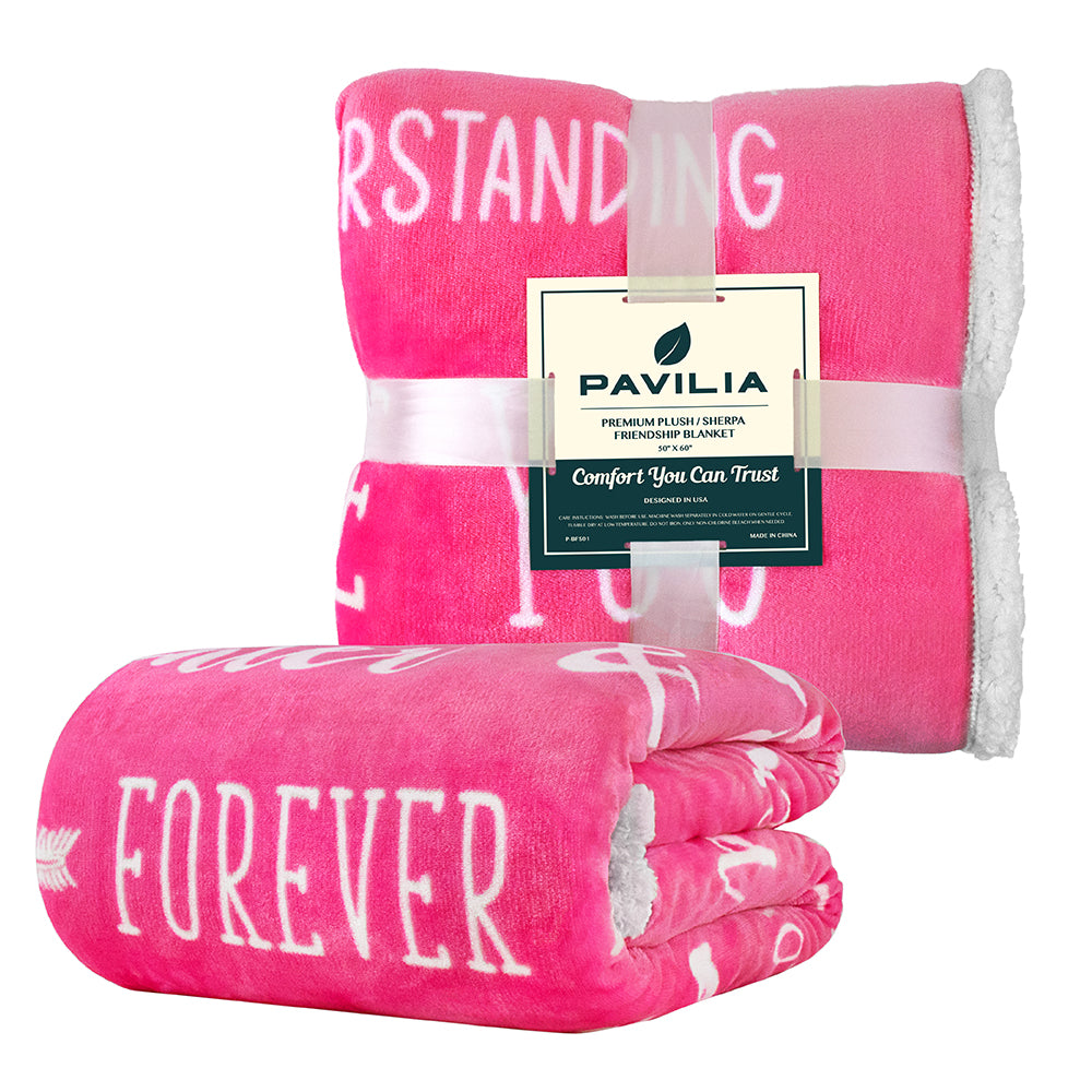 Love and Friendship Throw Blanket