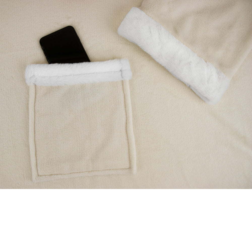 Blanket with Sleeves - Sherpa Trims