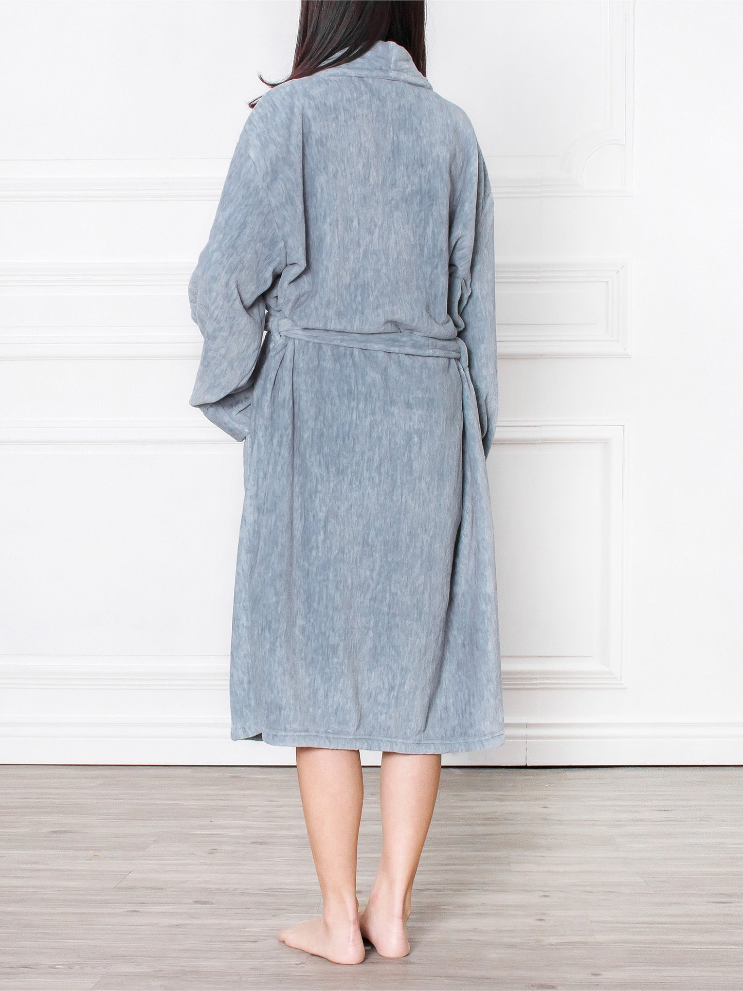 Women's Melange Fleece Robe