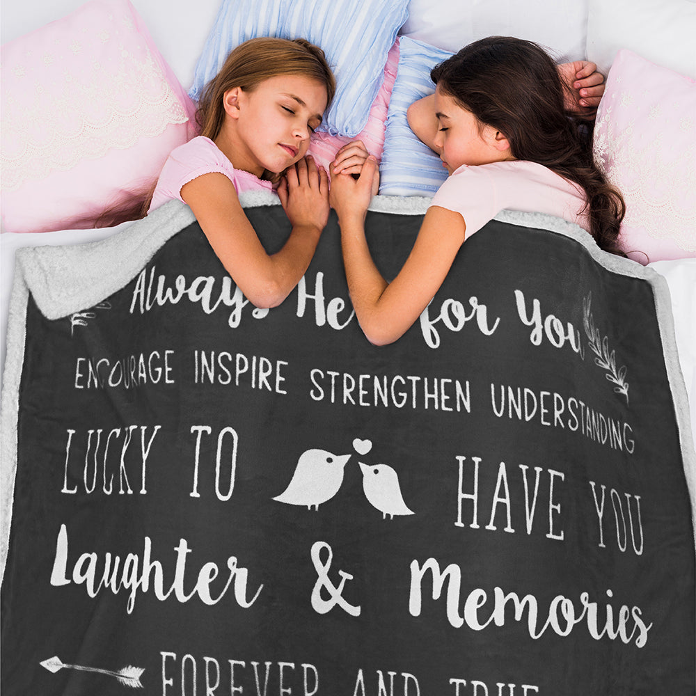 Love and Friendship Throw Blanket