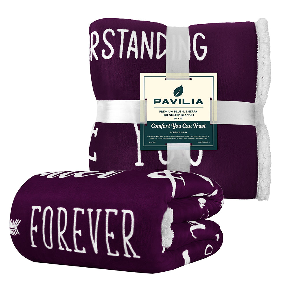 Love and Friendship Throw Blanket