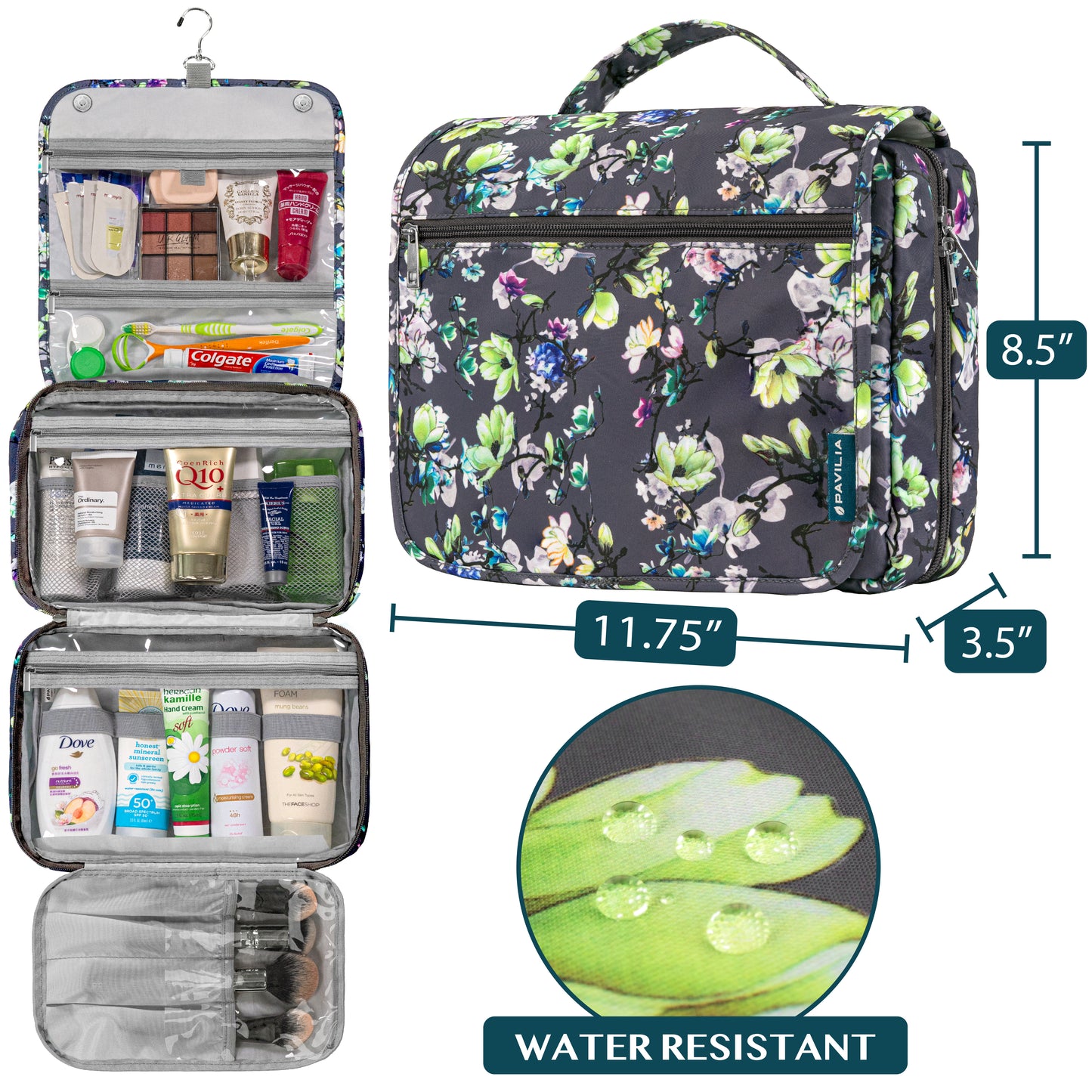 Deluxe Hanging Toiletry Organizer Bag