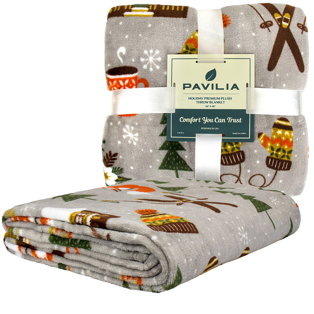 Christmas Fleece Throw Blanket