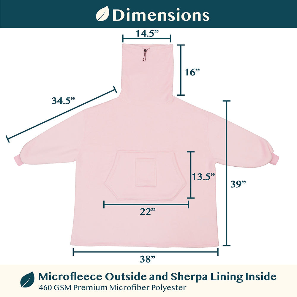 Neck Warmer Sweatshirt Hoodie Blanket