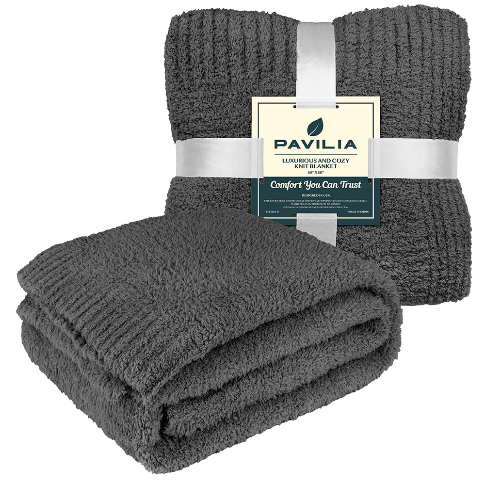 Buttery Soft Fluffy Knit Blanket