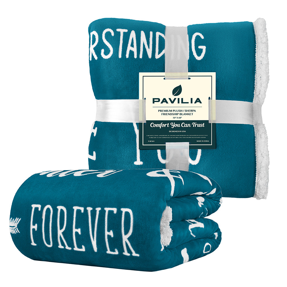 Love and Friendship Throw Blanket