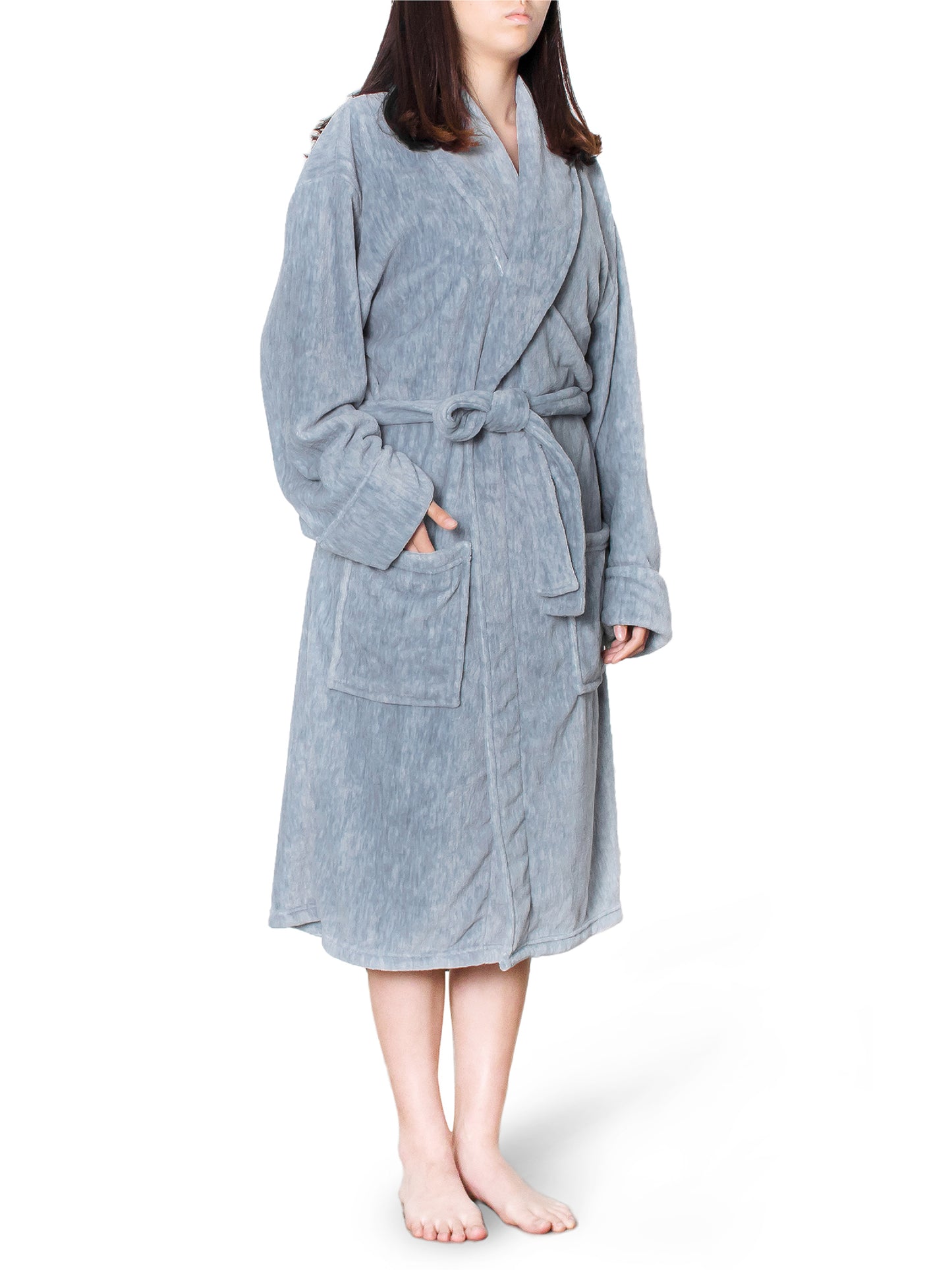 Women's Melange Fleece Robe