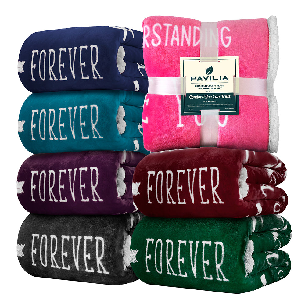 Love and Friendship Throw Blanket