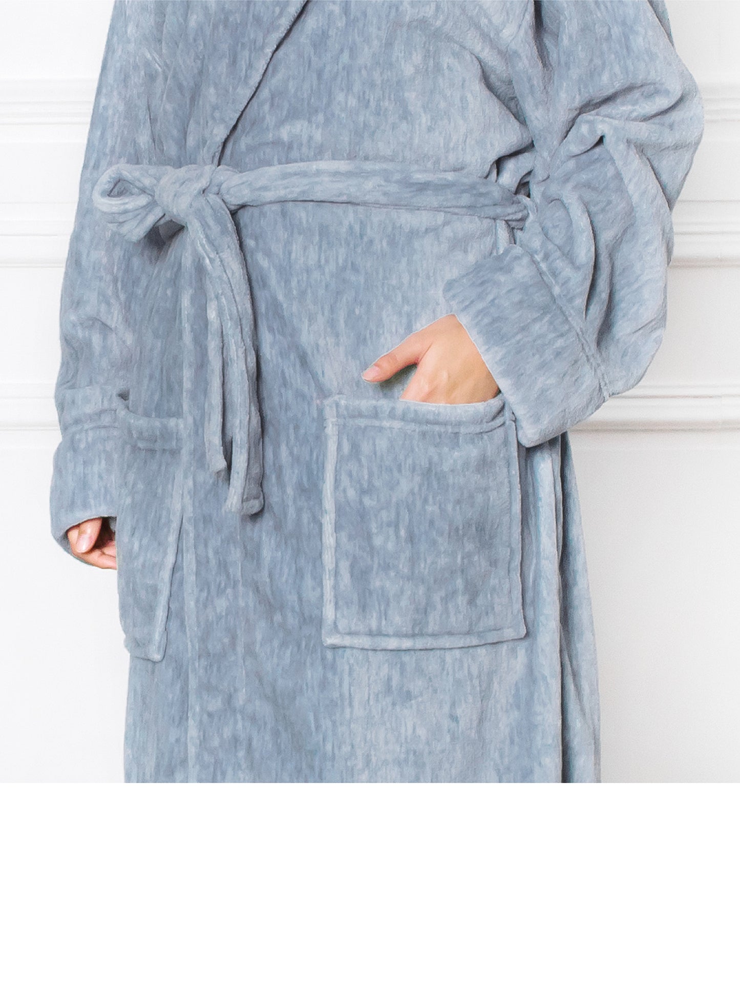 Women's Melange Fleece Robe
