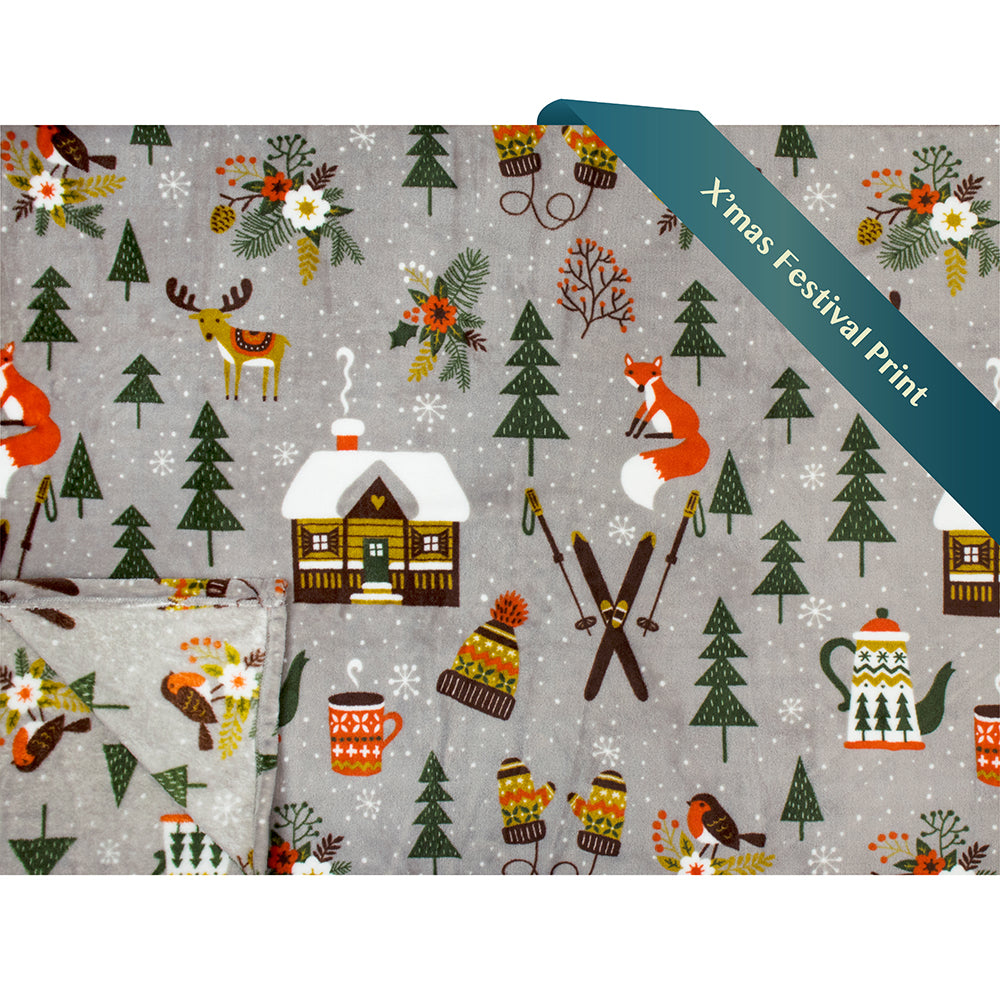 Christmas Fleece Throw Blanket