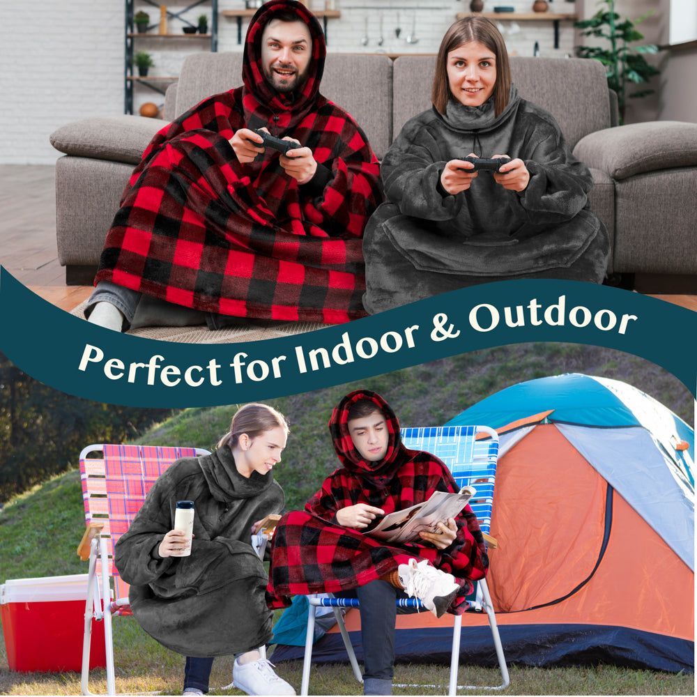 Neck Warmer Sweatshirt Hoodie Blanket