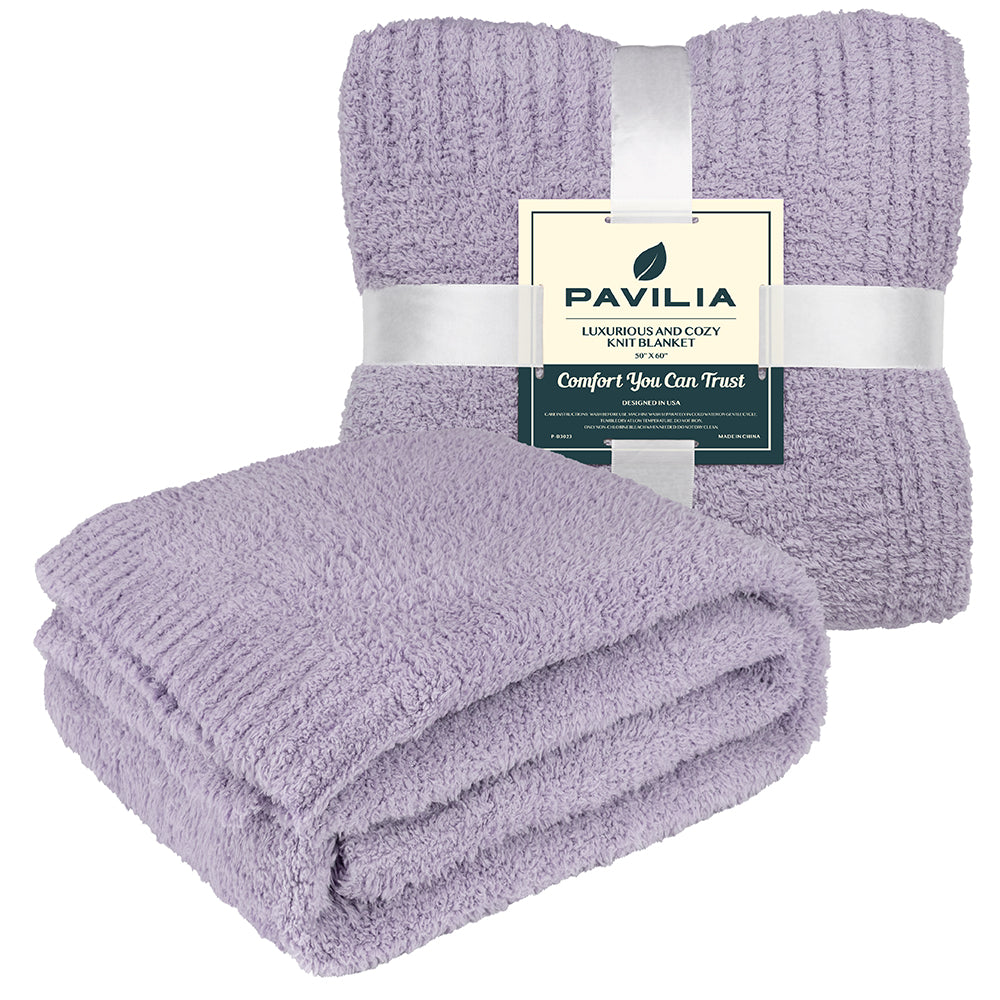 Buttery Soft Fluffy Knit Blanket