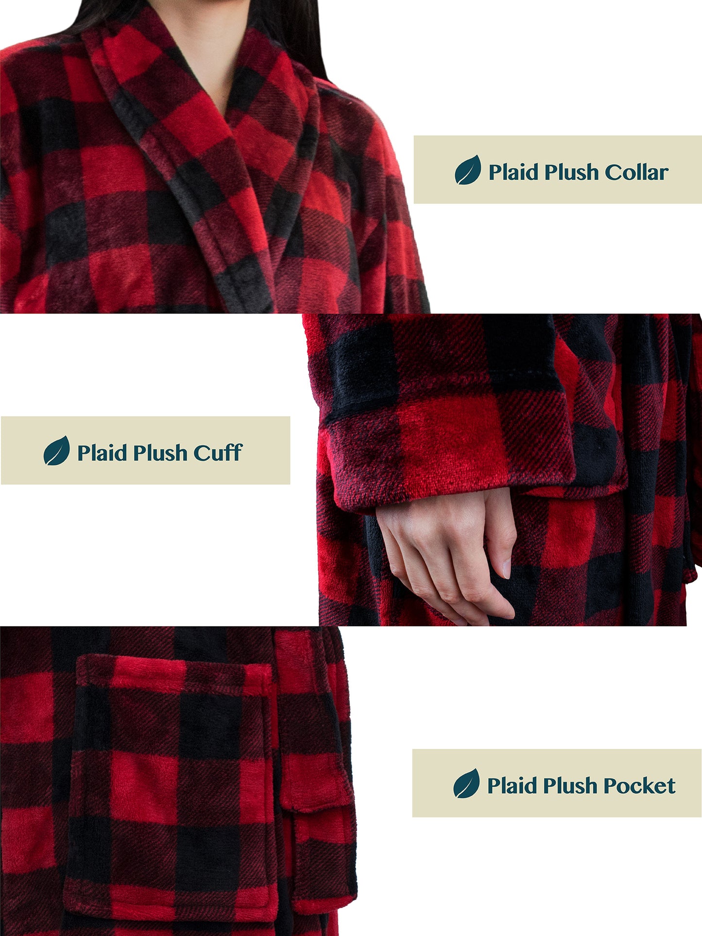 Women's Checkered Robe