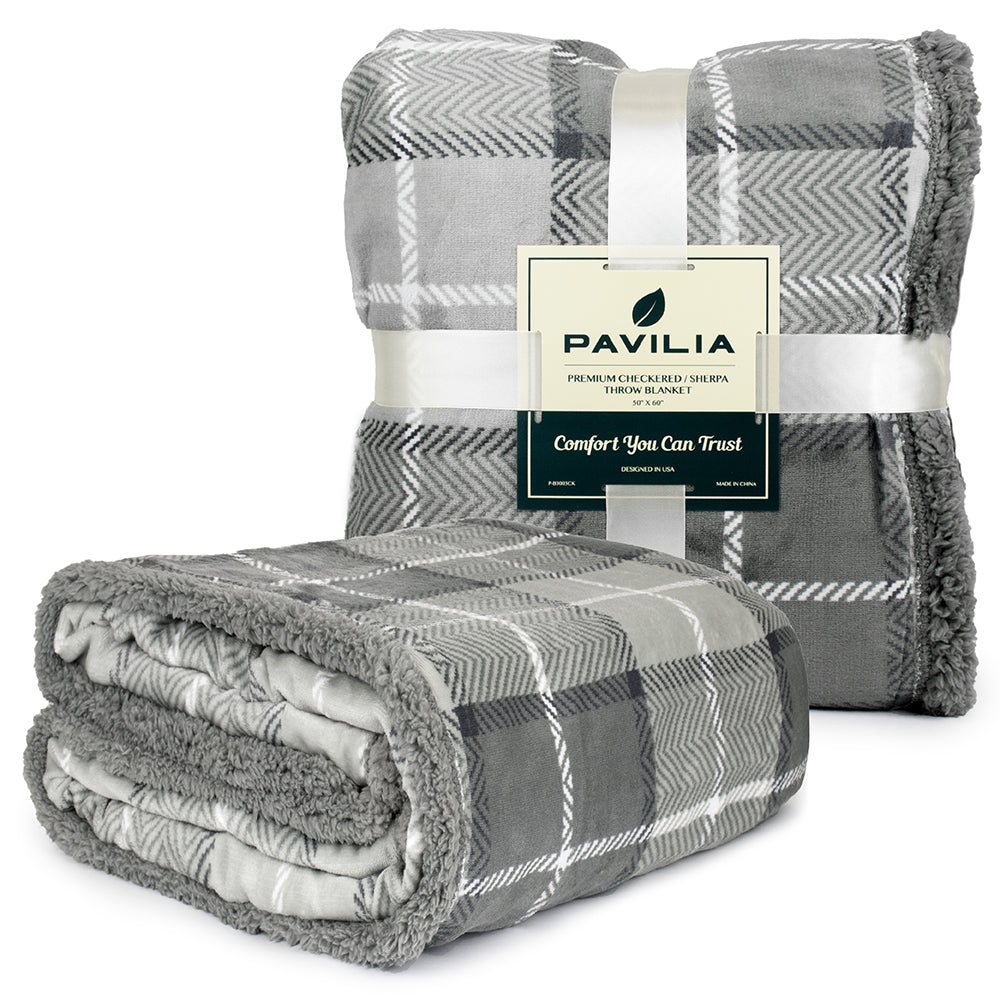 Plaid Sherpa Blanket