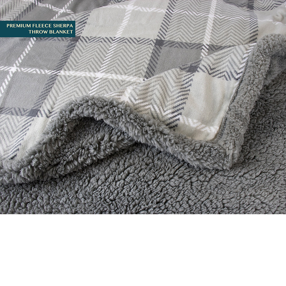 Plaid Sherpa Blanket