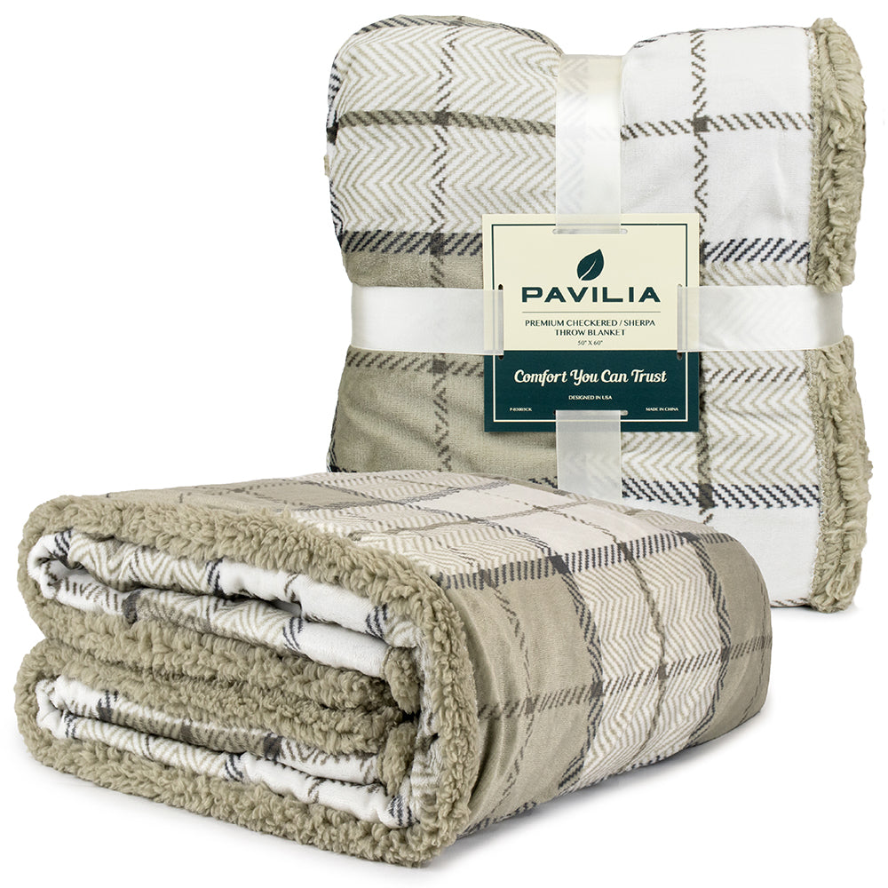 Plaid Sherpa Blanket