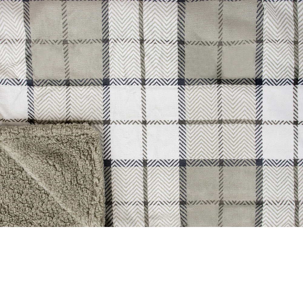 Plaid Sherpa Blanket