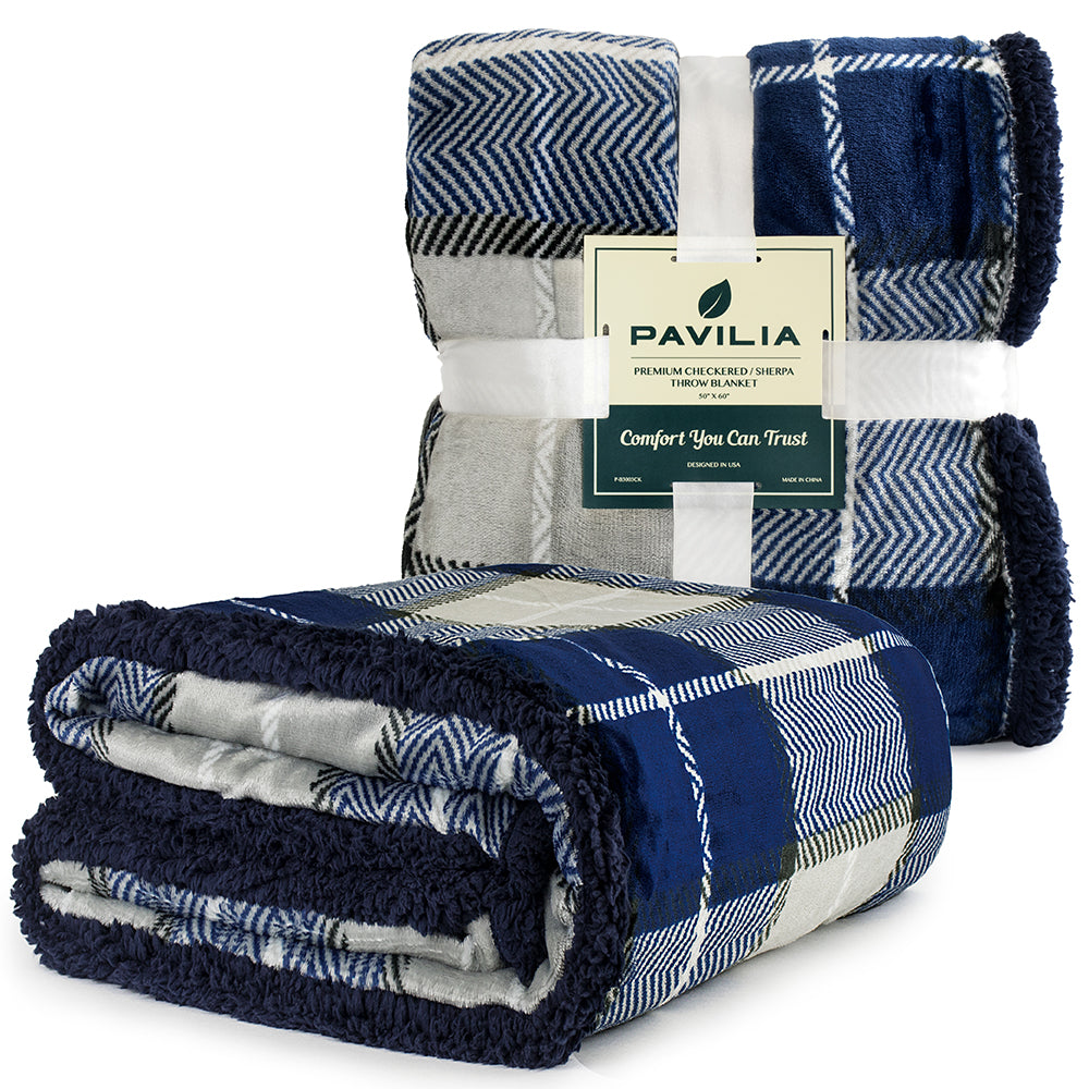 Plaid Sherpa Blanket