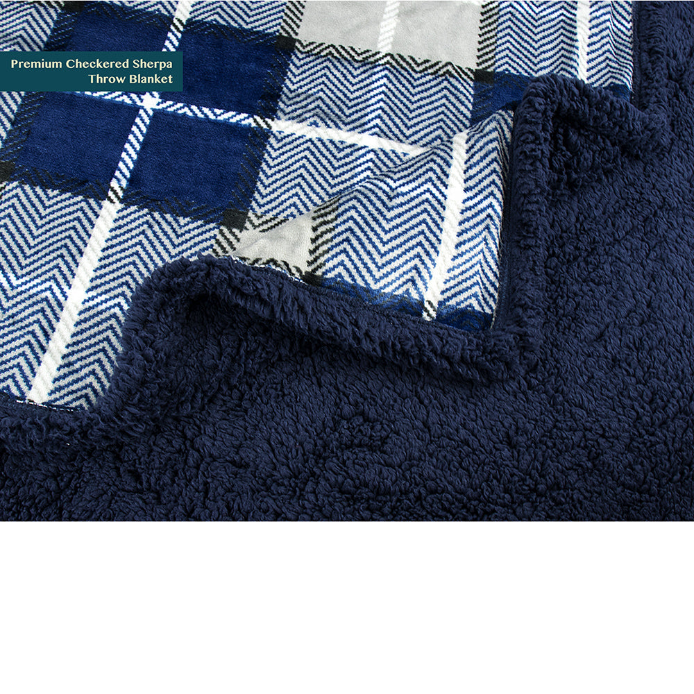 Plaid Sherpa Blanket