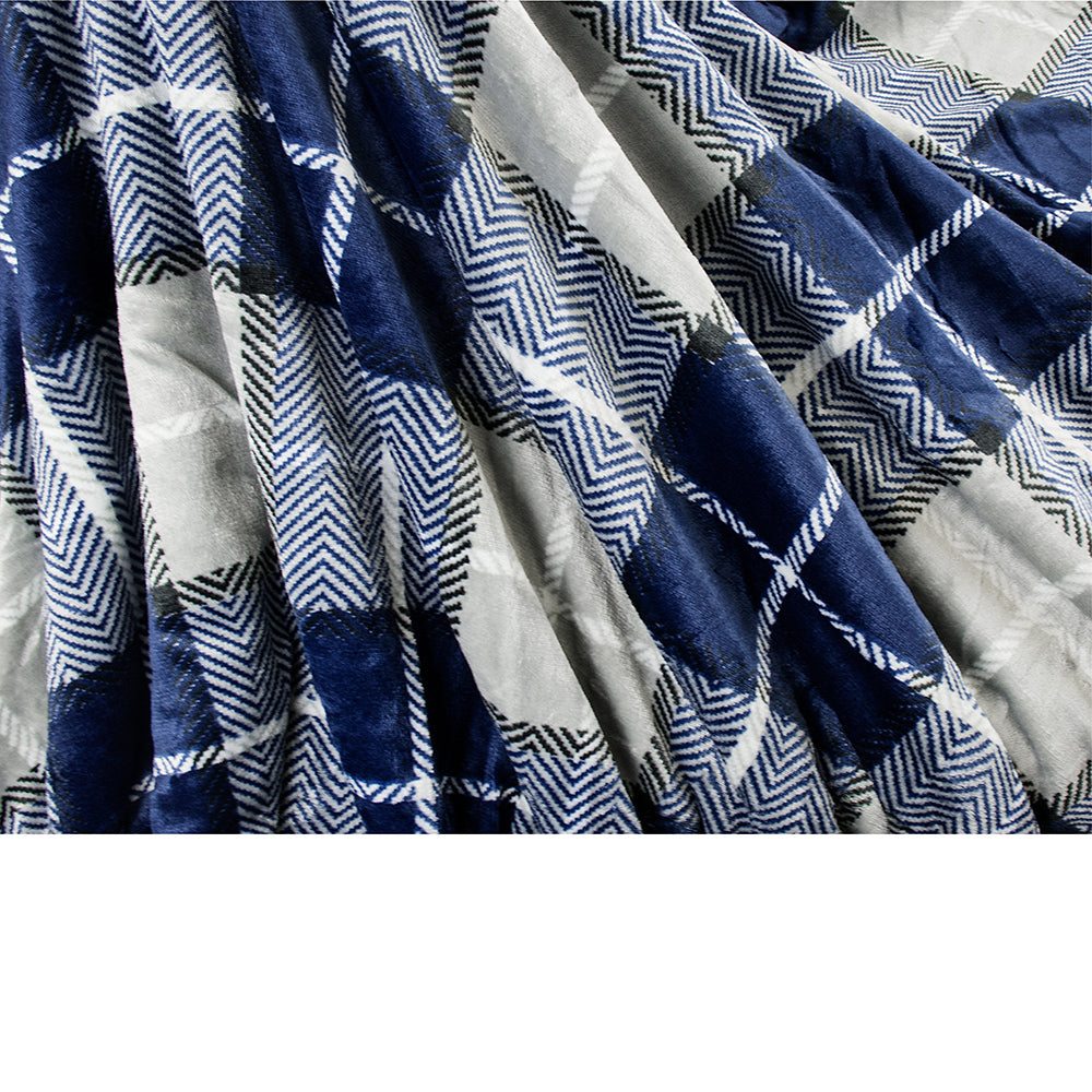 Plaid Sherpa Blanket