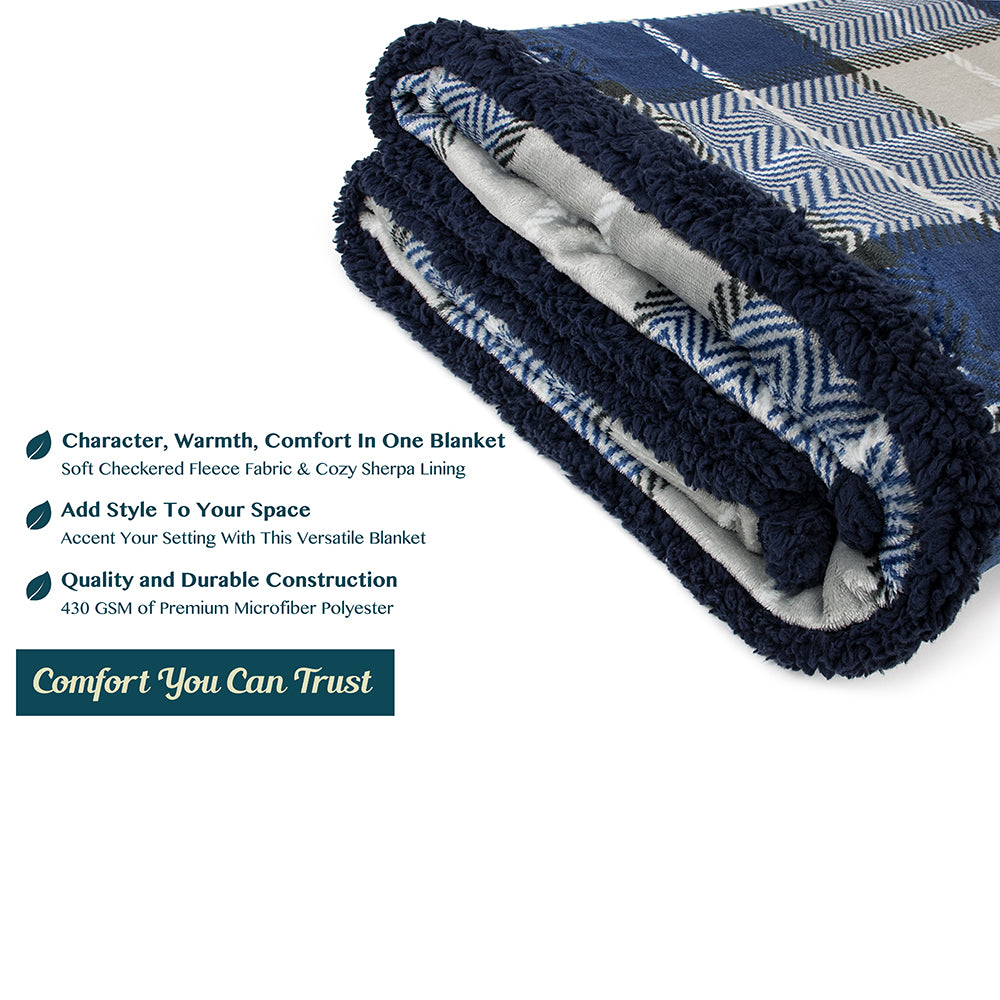 Plaid Sherpa Blanket