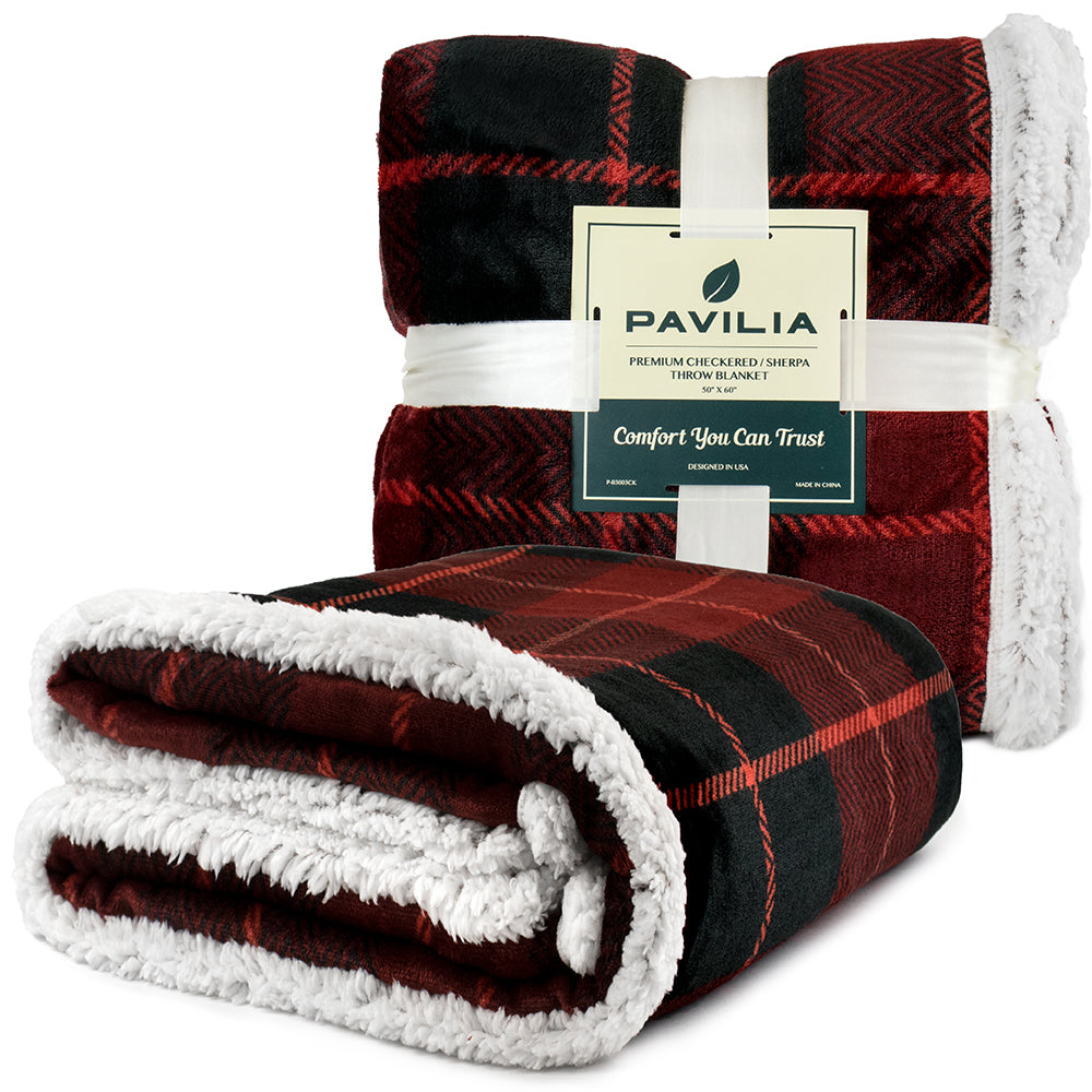 Plaid Sherpa Blanket