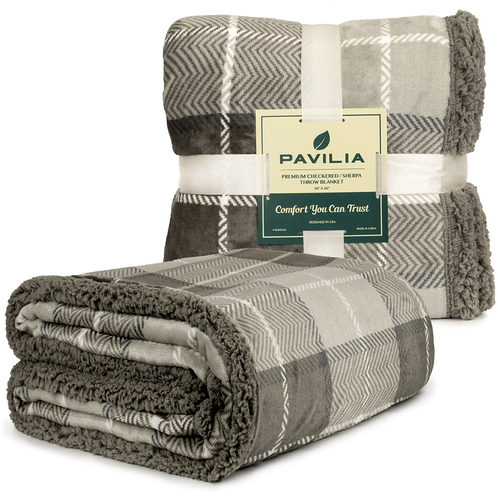 Plaid Sherpa Blanket