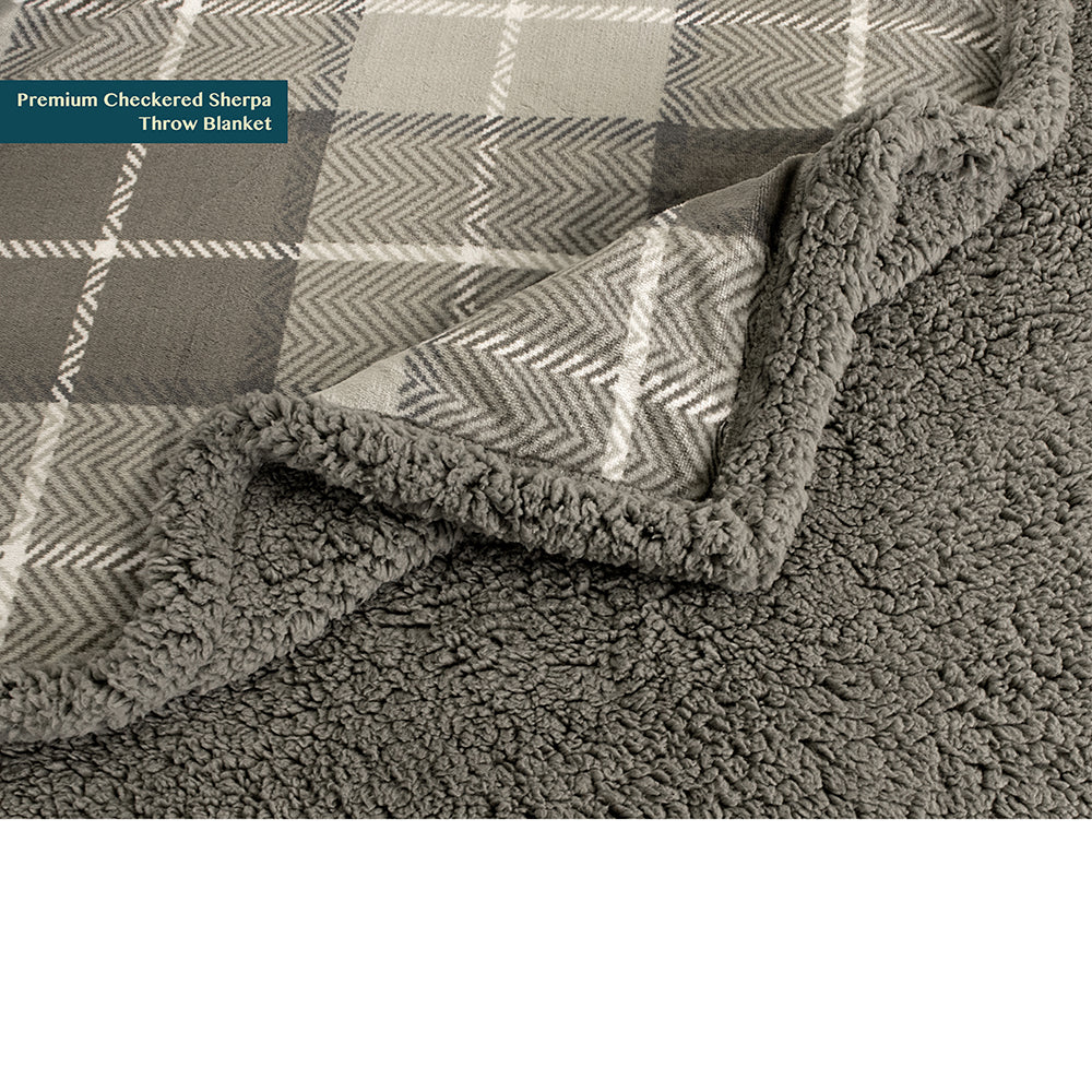 Plaid Sherpa Blanket