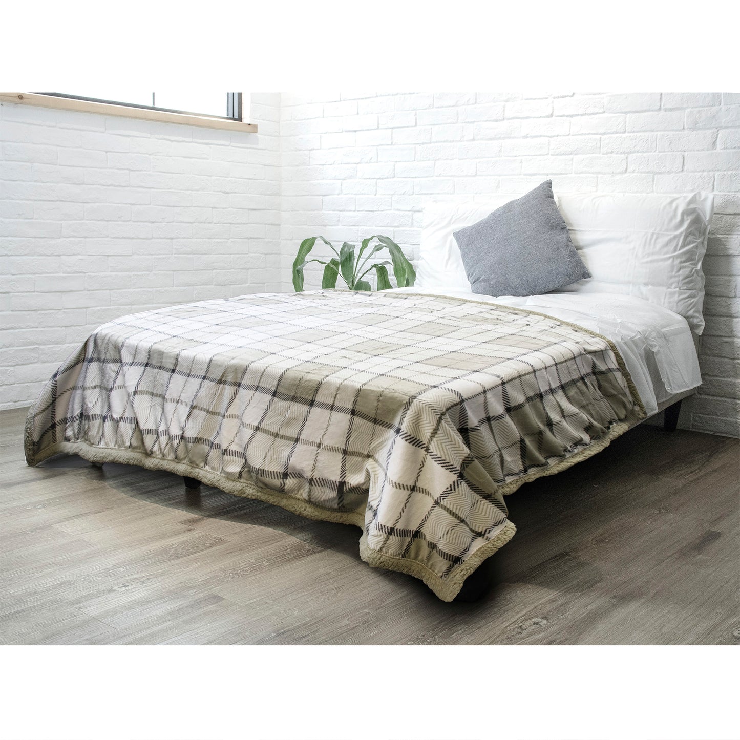 Plaid Sherpa Blanket