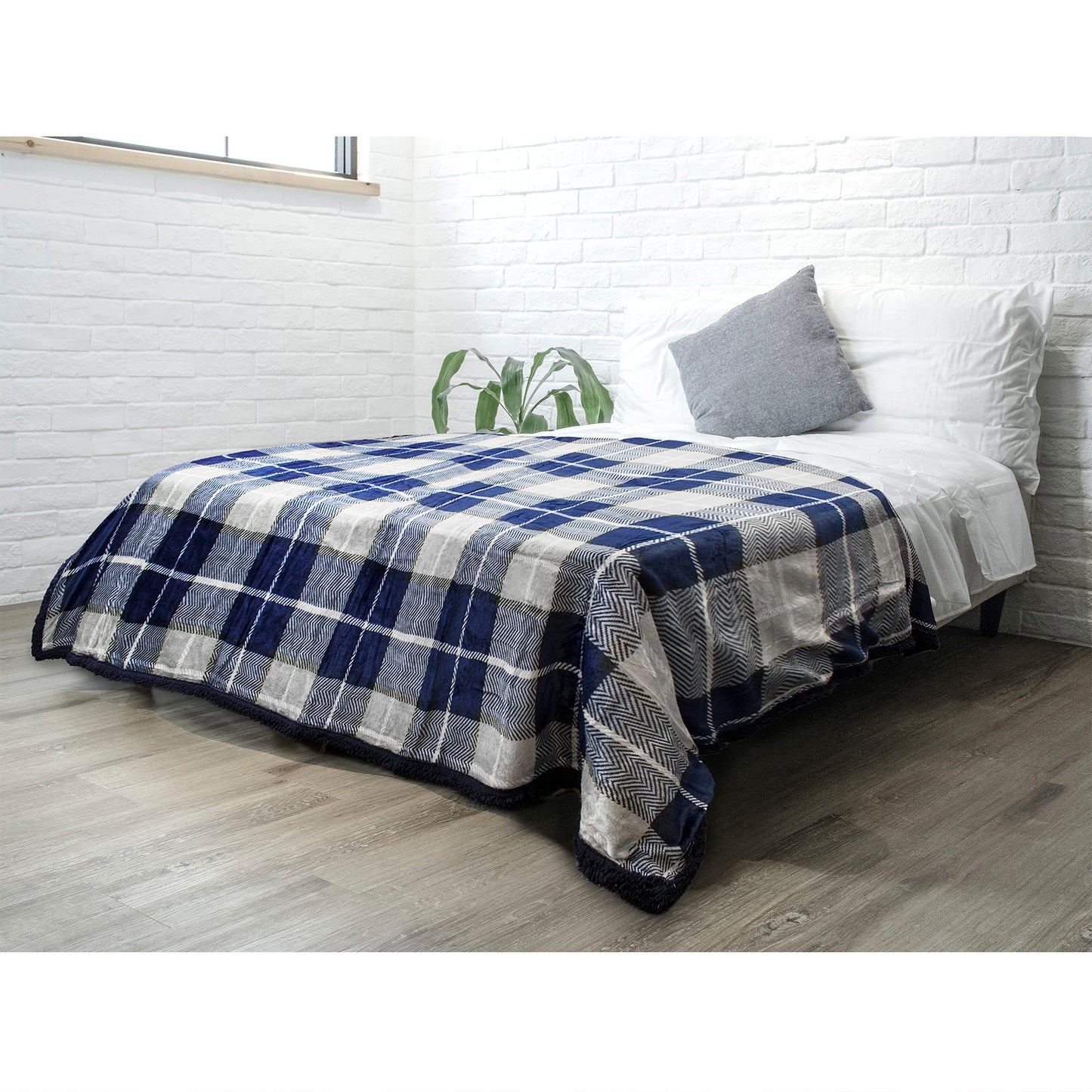 Plaid Sherpa Blanket