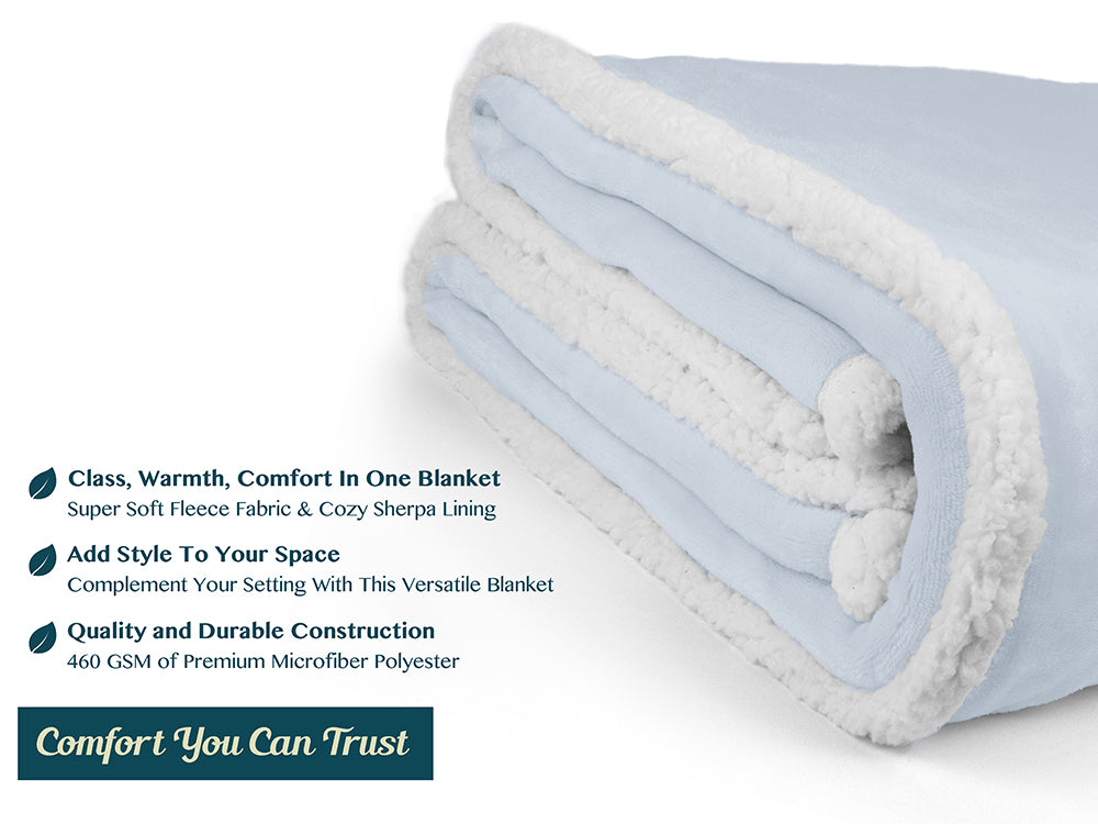 Premium Sherpa Fleece Throw Blanket