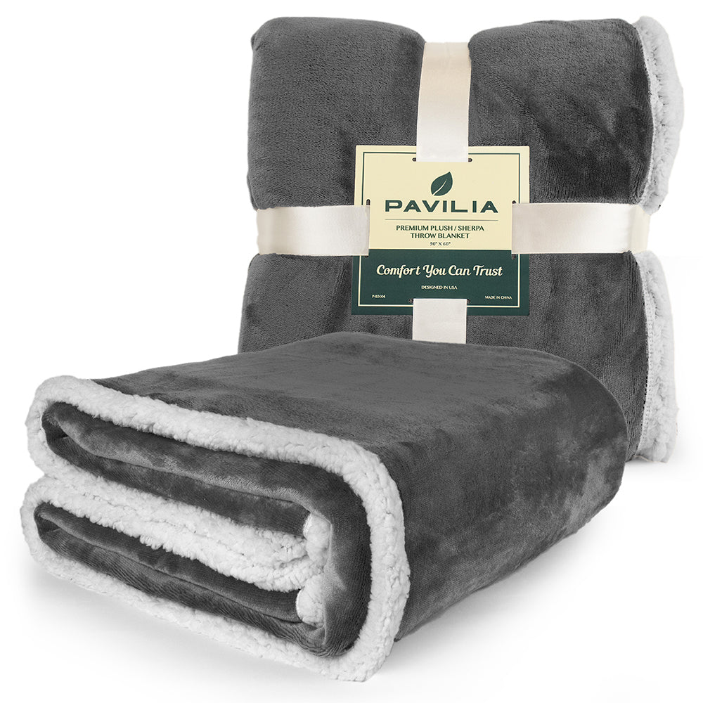 Premium Sherpa Fleece Throw Blanket