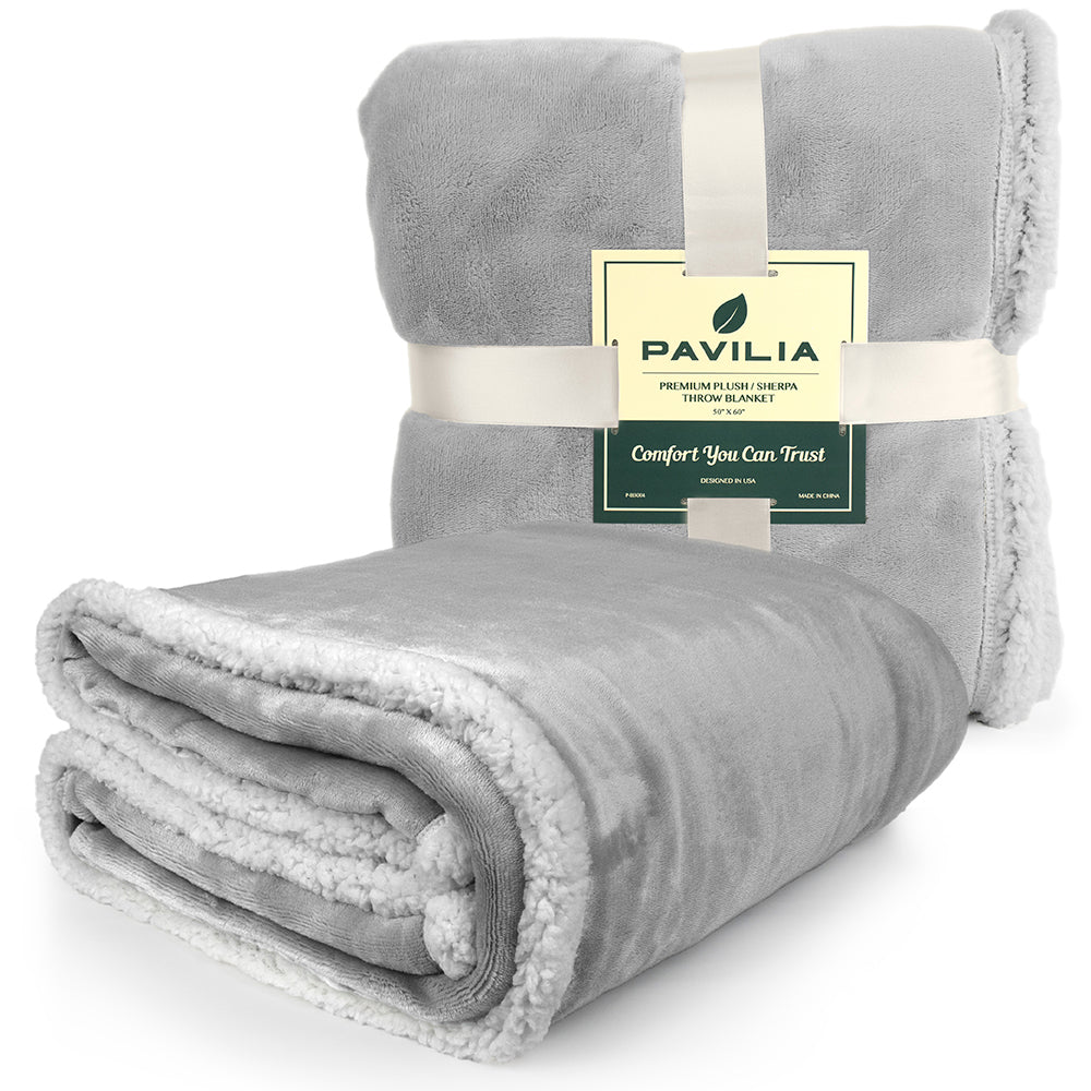 Premium Sherpa Fleece Throw Blanket