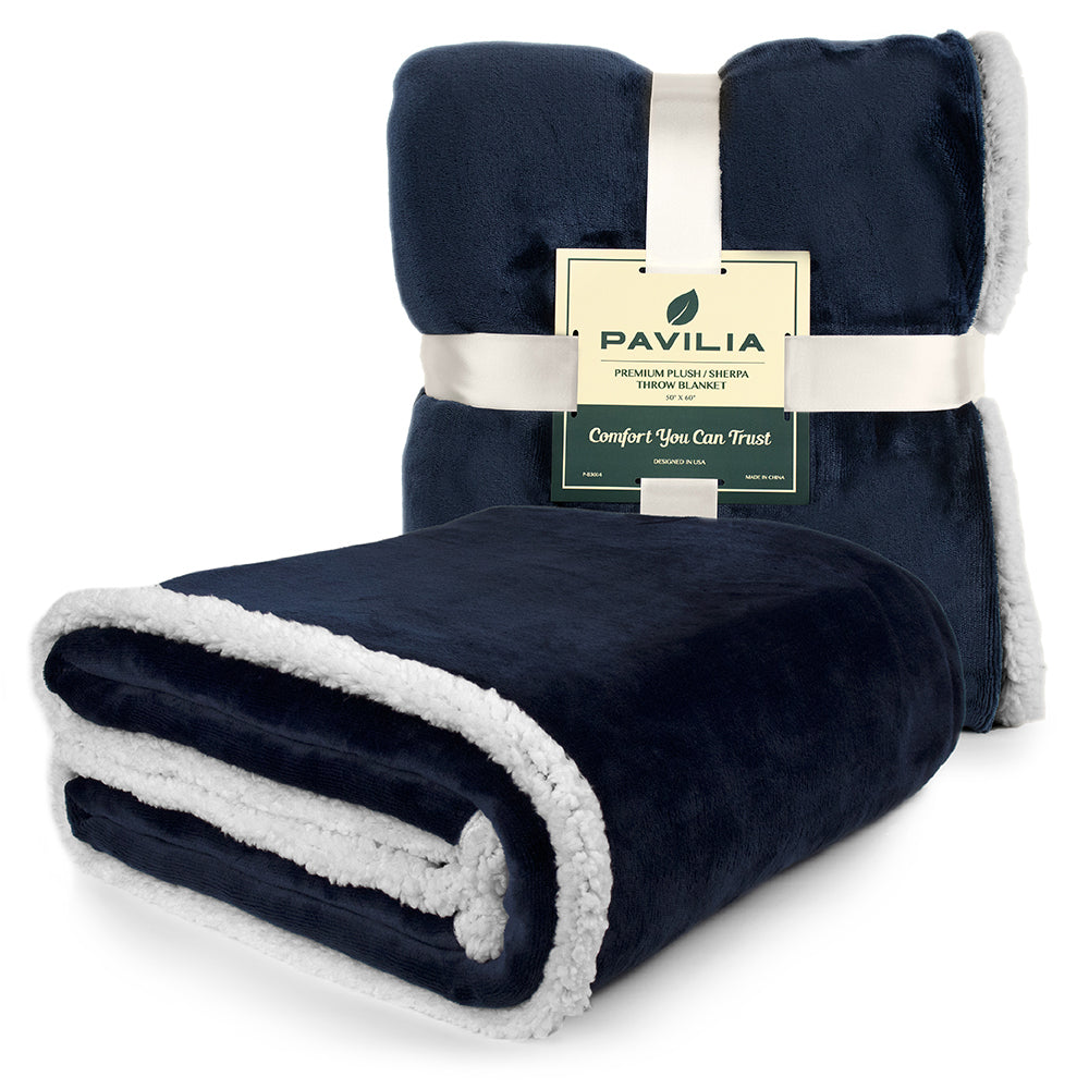 Premium Sherpa Fleece Throw Blanket