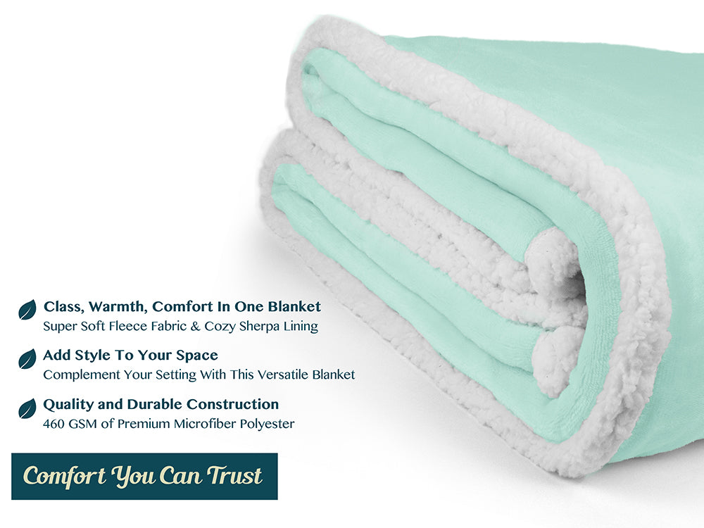 Premium Sherpa Fleece Throw Blanket