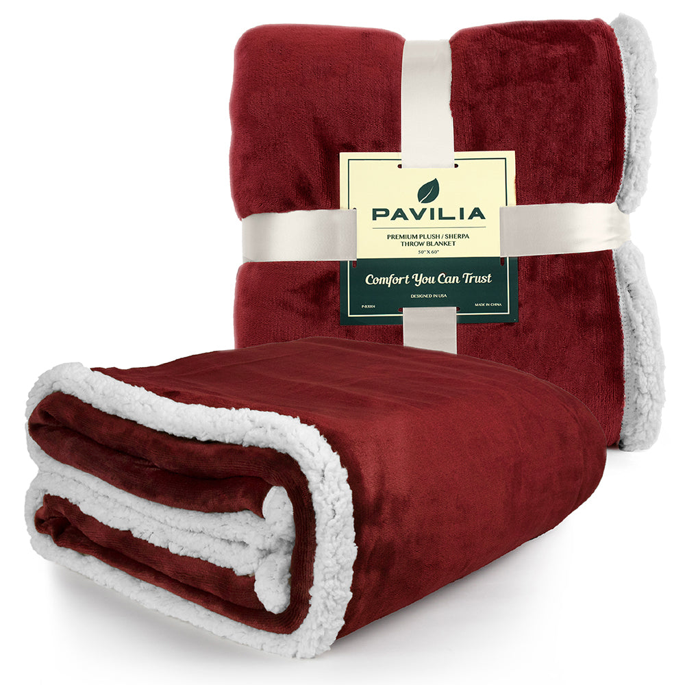 Premium Sherpa Fleece Throw Blanket