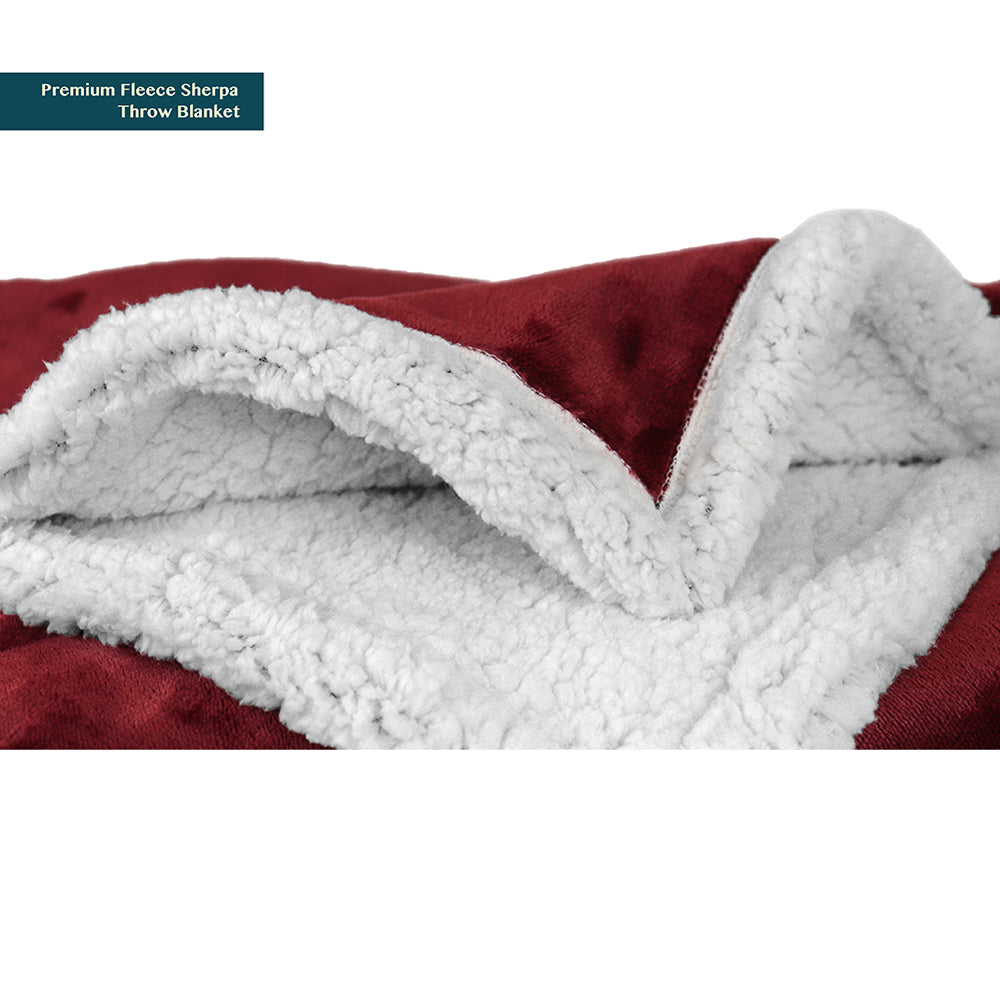 Premium Sherpa Fleece Throw Blanket