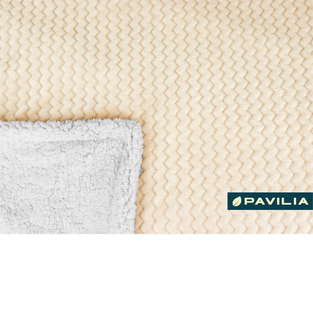 Chevron Sherpa Throw Blanket