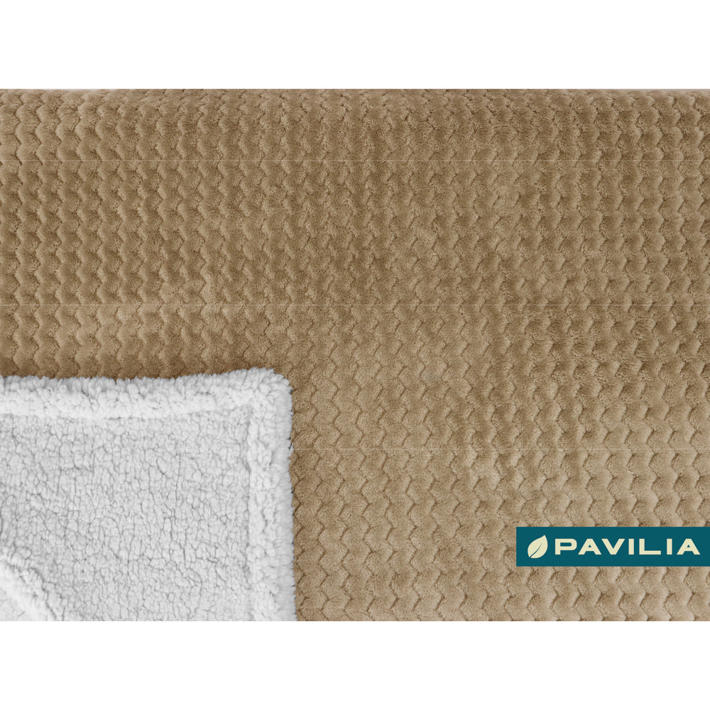 Chevron Sherpa Throw Blanket