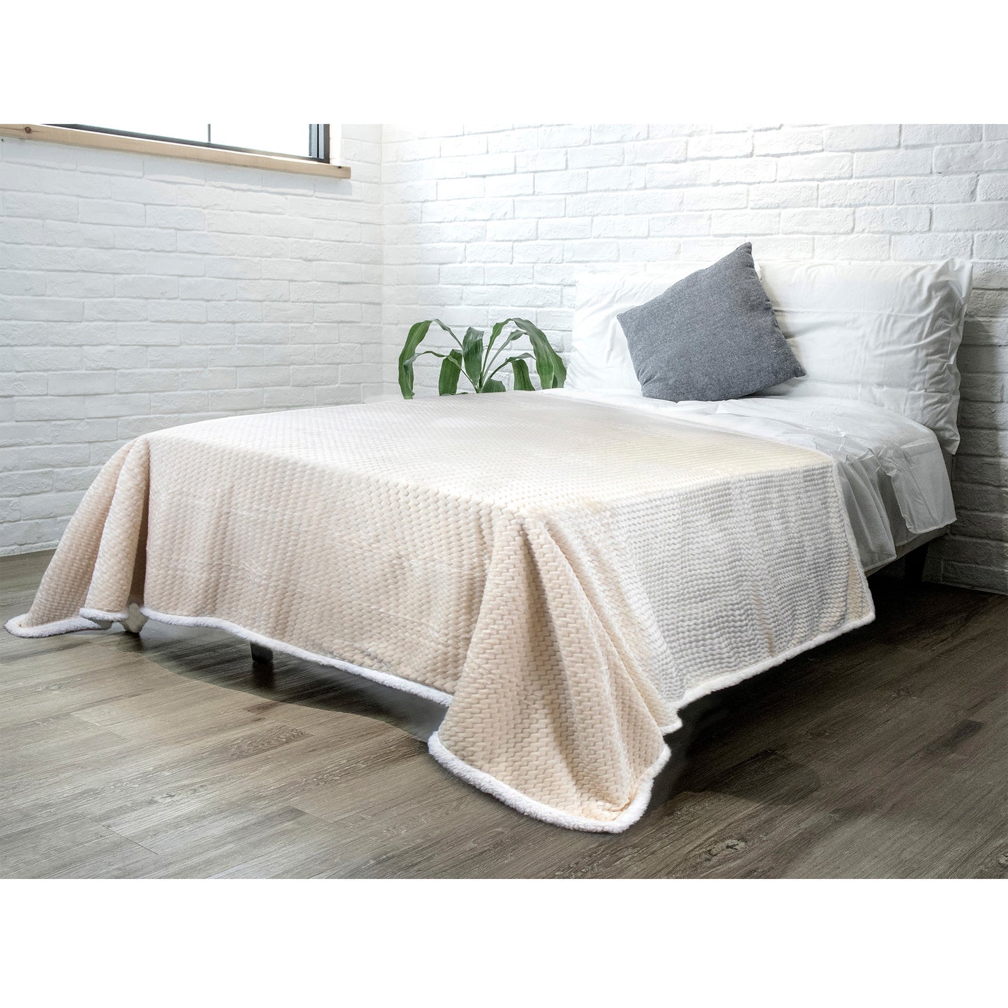 Chevron Sherpa Throw Blanket