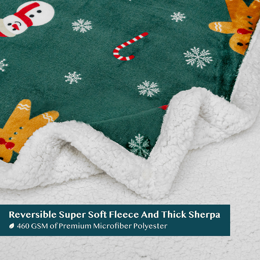 Christmas Sherpa Throw Blanket