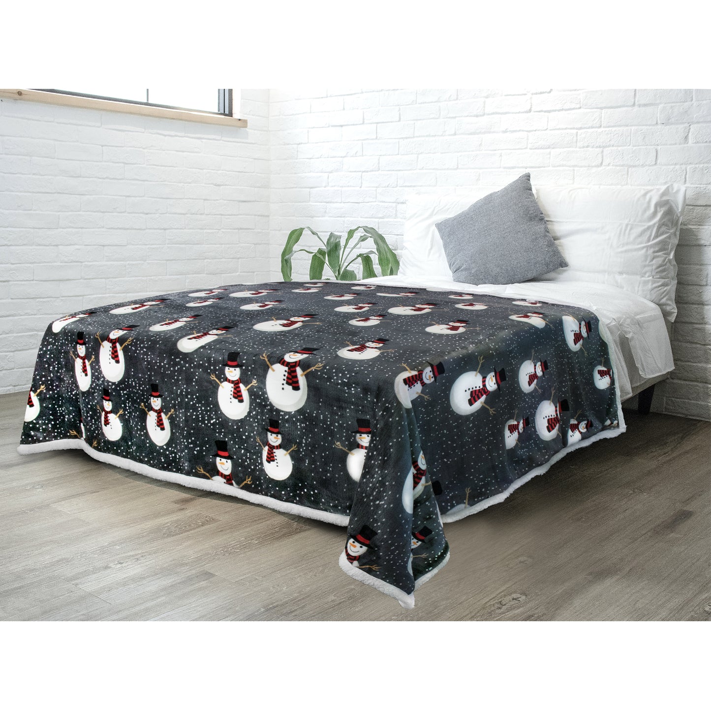 Christmas Sherpa Throw Blanket