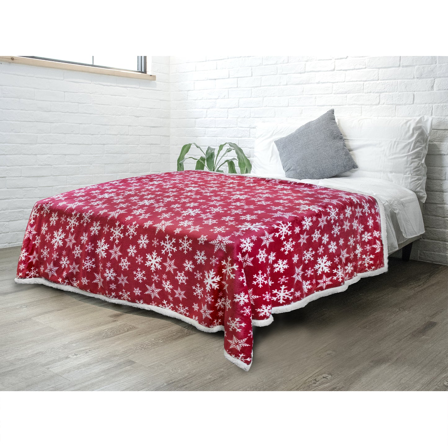 Christmas Sherpa Throw Blanket