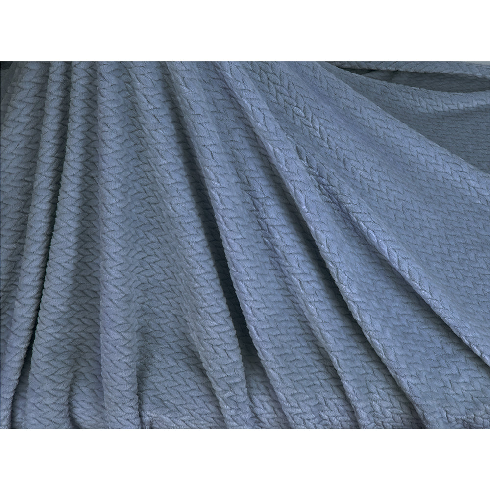 Leaves Textured Fleece Blanket