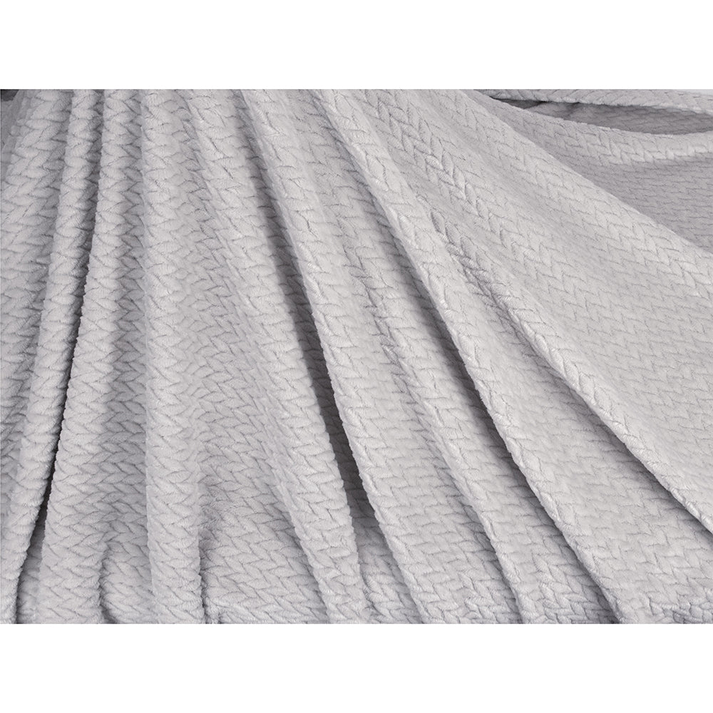 Leaves Textured Fleece Blanket
