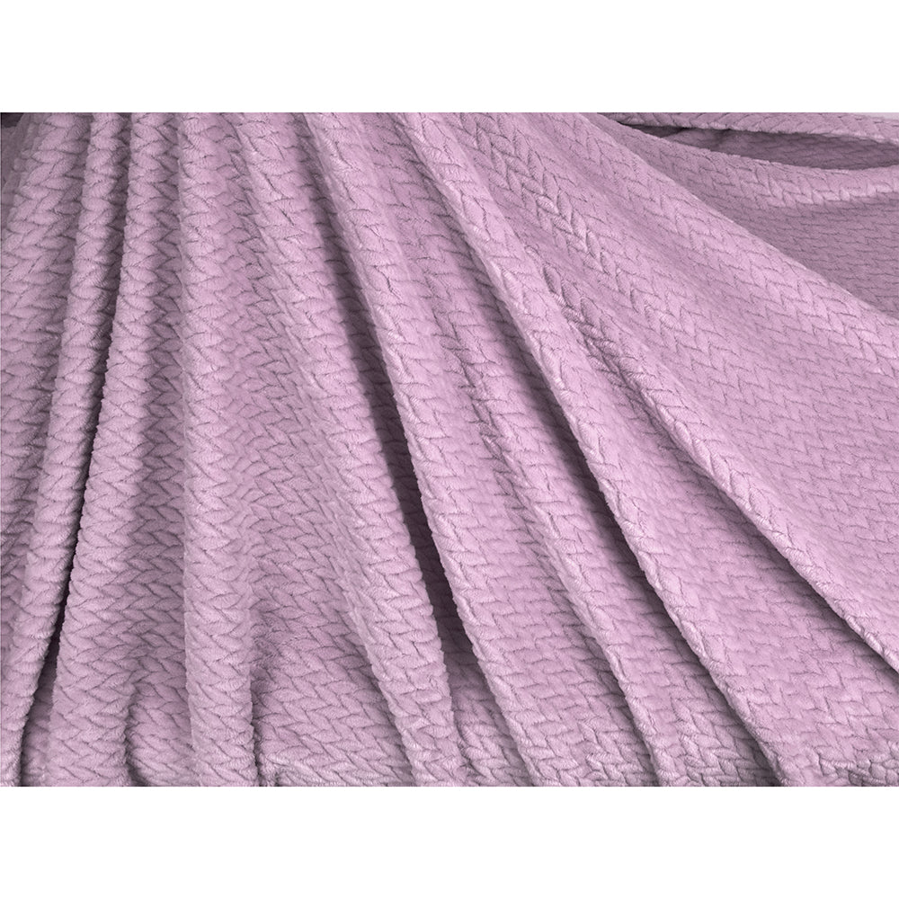 Leaves Textured Fleece Blanket