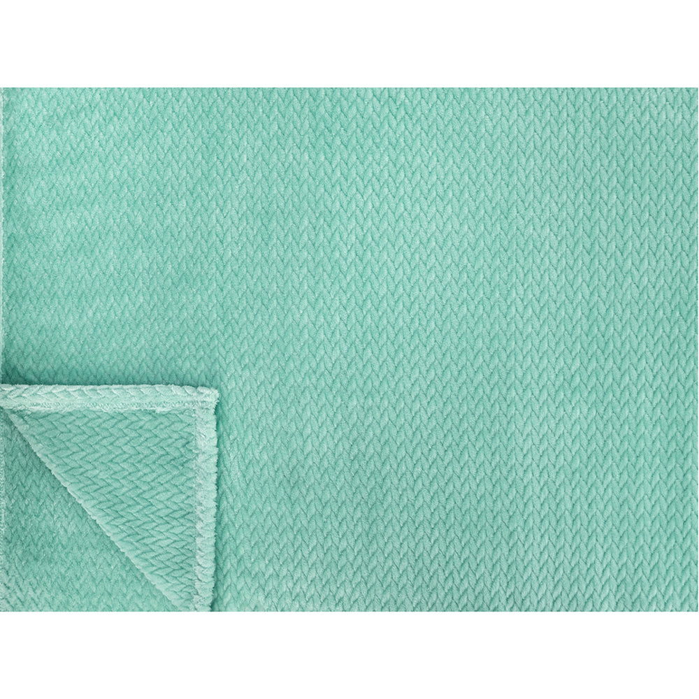 Leaves Textured Fleece Blanket