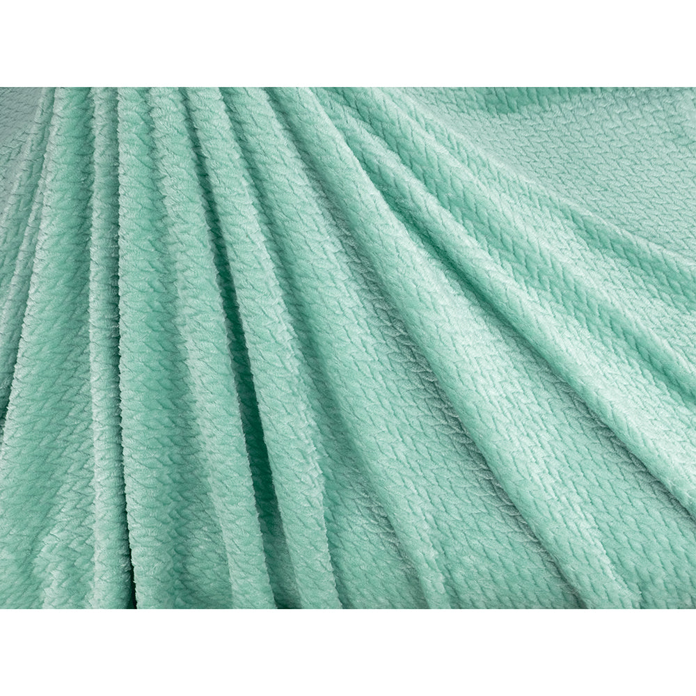 Leaves Textured Fleece Blanket
