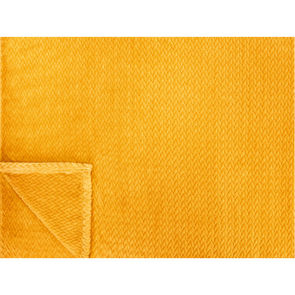 Leaves Textured Fleece Blanket